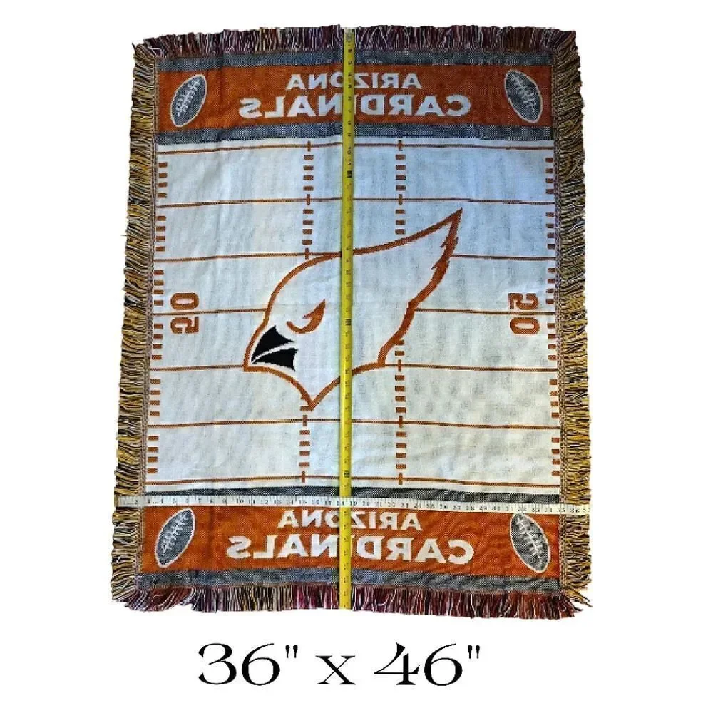 Arizona‎ Cardinals Woven Jacquard Baby Throw Blanket 36